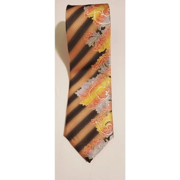 Men's Necktie Handkerchief Set by Henri Picard - Picture 2 of 6